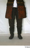 Photos Medieval Brown Vest on white shirt 3 brown vest historical clothing leg lower body 0001.jpg